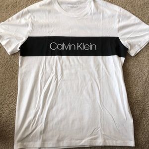Men Calvin Klein White/Black T-Shirt
